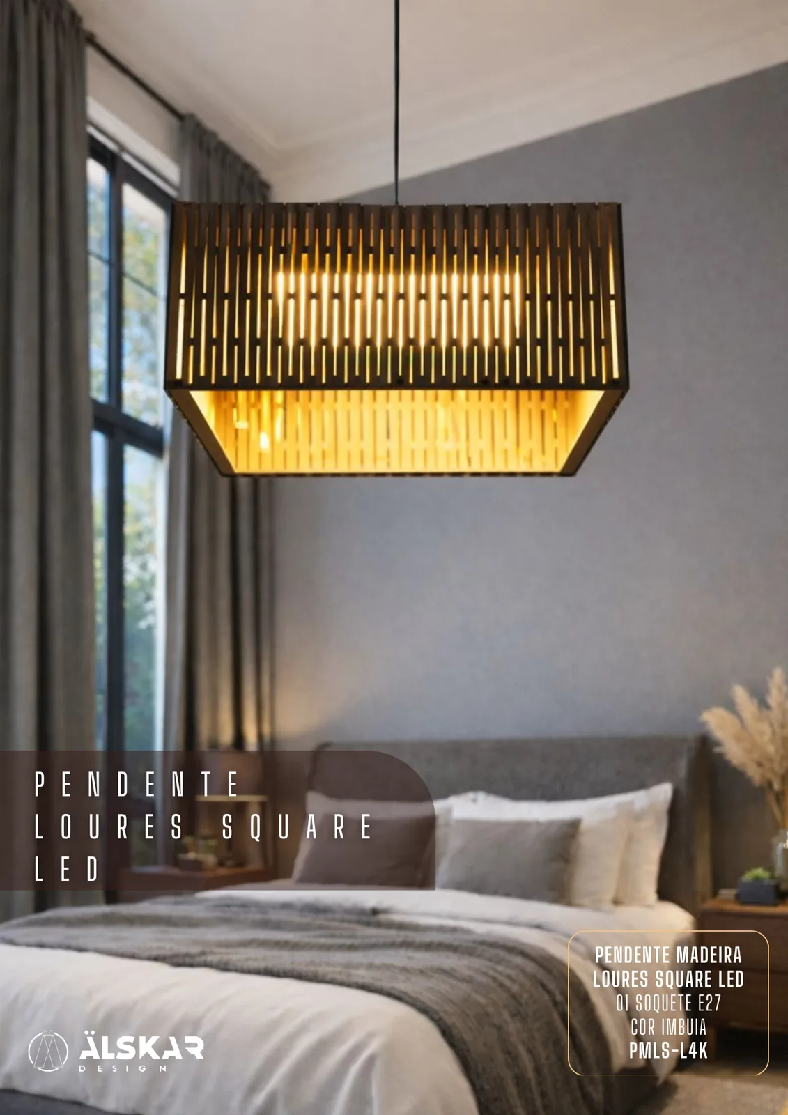 Pendente Loures Square LED